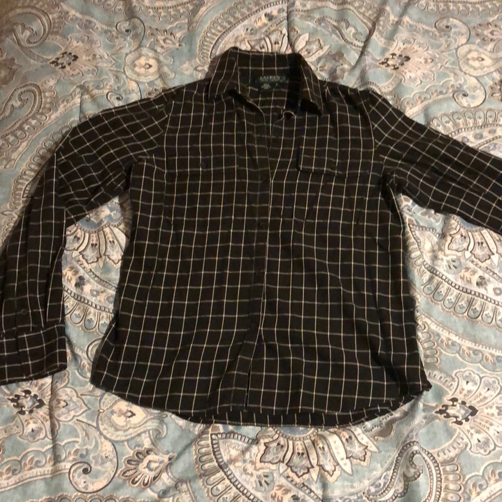 Lauren Ralph Lauren Plaid Button Up Shirt S